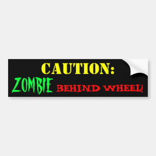Adesivo Para Carro Driver Zombie