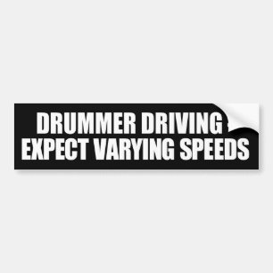 Adesivo Para Carro Drummer - Condução De Velocidades Variáveis - A