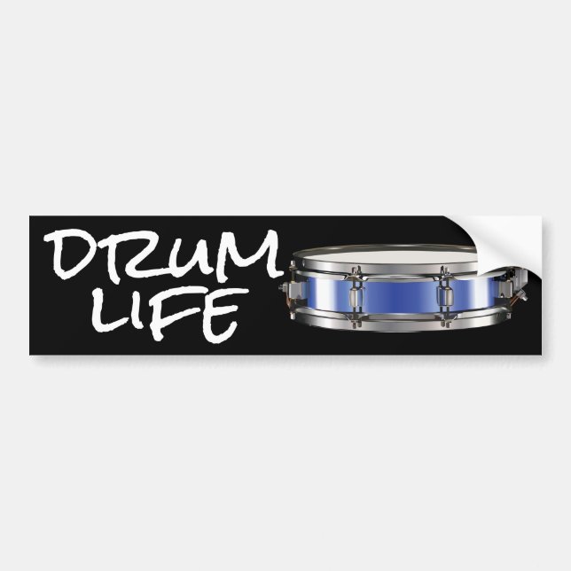 Adesivo Para Carro Drummer Drum Drum Life Snare (Frente)