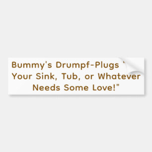 Adesivo Para Carro Drumpf-Plugs de Bummy Hankamer Artjunkhaus Arte Di
