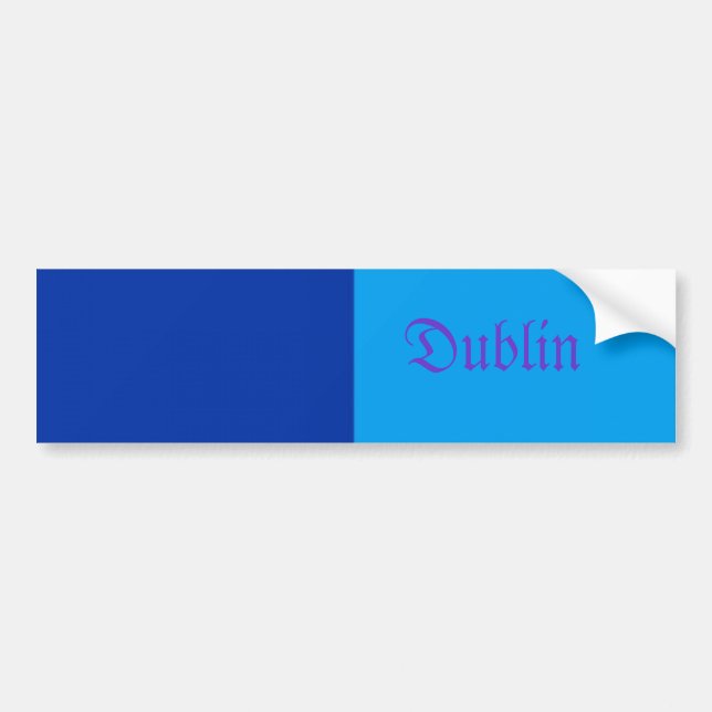 Adesivo Para Carro Dublin Bumper Sticker (Frente)