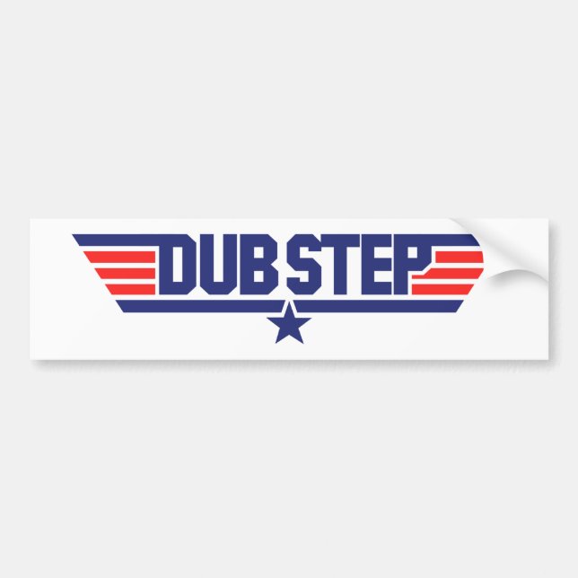 Adesivo Para Carro Dubstep (asas & estrela) (Frente)