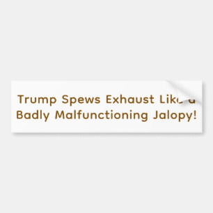 Adesivo Para Carro Dumb Trump Jalopy Hankamer Artjunkhaus Comic Amor!