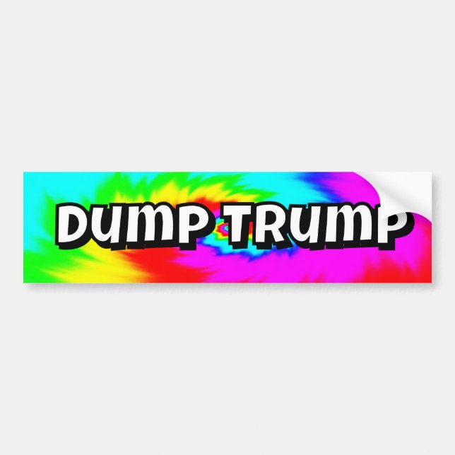 Adesivo Para Carro Dump Trump (you may change the words) (Frente)