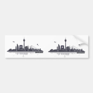 Adesivo Para Carro Düsseldorf Skyline