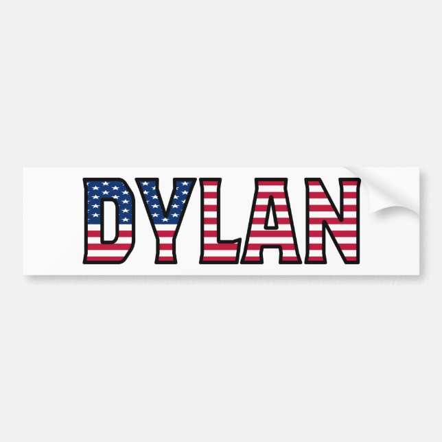Adesivo Para Carro Dylan Name Vorname USA Aufkleber Sticker Auto (Frente)