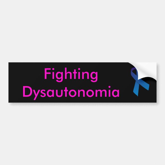 Adesivo Para Carro Dysautonomia de combate (Frente)