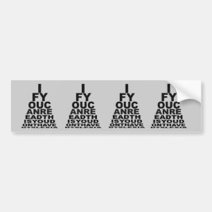 Adesivo Para Carro Dyslexic ofensivo engraçado