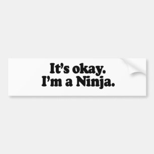 Adesivo Para Carro É APROVADO, mim é A NINJA.