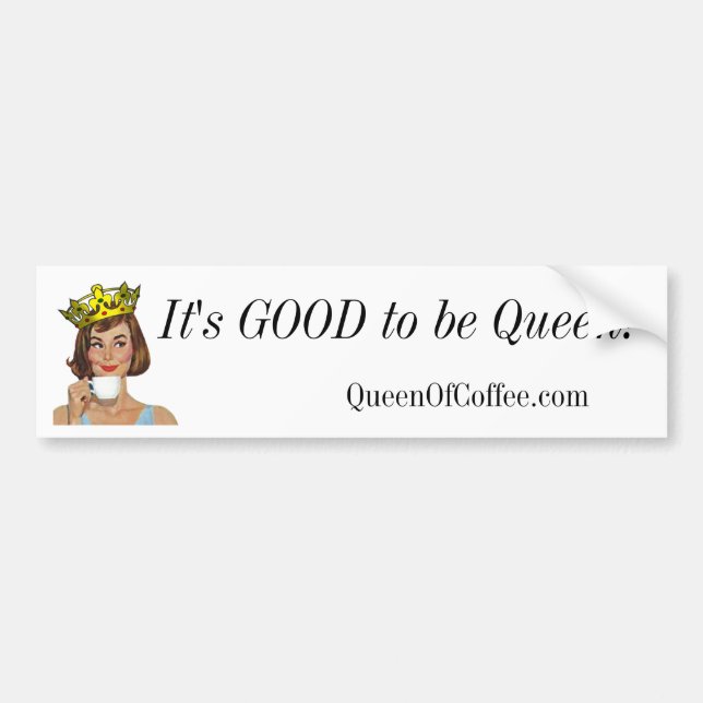 Adesivo Para Carro É BOM ser rainha! (Frente)