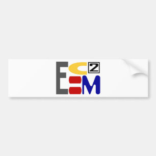 ADESIVO PARA CARRO E=MC2