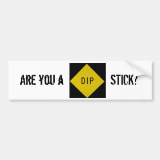 Adesivo Para Carro É você um DIPstick? Autocolante no vidro traseiro