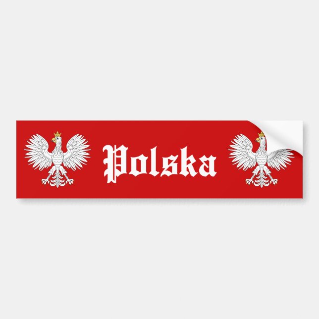 Adesivo Para Carro Eagle polonês Polska (Frente)