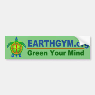 Adesivo Para Carro EarthGym.org Bumpersticker--Verde