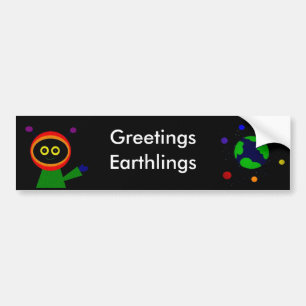 ADESIVO PARA CARRO EARTHLINGS DOS CUMPRIMENTOS