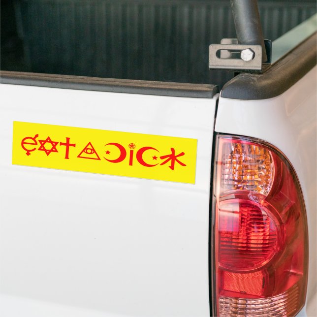 Adesivo Para Carro EatADick Bumper Sticker (No caminhão)