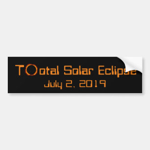 Adesivo Para Carro Eclipse 2019 solar total