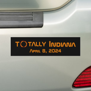 Adesivo Para Carro Eclipse Solar 2024 de Indiana Total