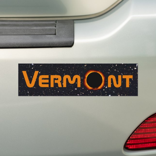 Adesivo Para Carro Eclipse Solar Totalmente Vermont 2024 (No carro)