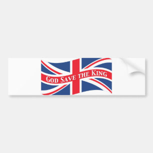 Adesivo Para Carro Economias do deus o rei com Union Jack