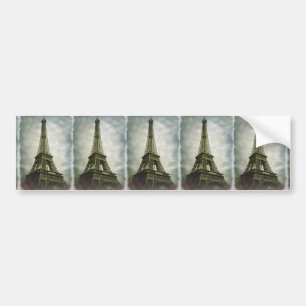Adesivo Para Carro Efeito de Foto Antiga Torre Eiffel Paris