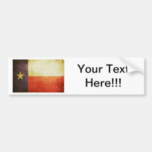 Adesivo Para Carro Efeito do Grunge da bandeira de Texas