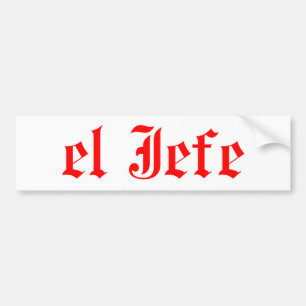 Adesivo Para Carro El jefe