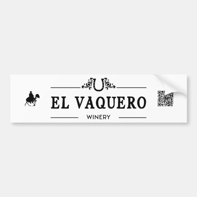 Adesivo Para Carro El Vaquero Bumper Sticker (Frente)