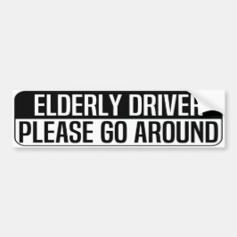 Adesivo Para Carro elderly driver please go around