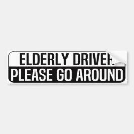 Adesivo Para Carro elderly driver please go around