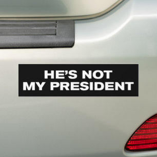 Adesivo Para Carro Ele não é meu presidente anti-trump