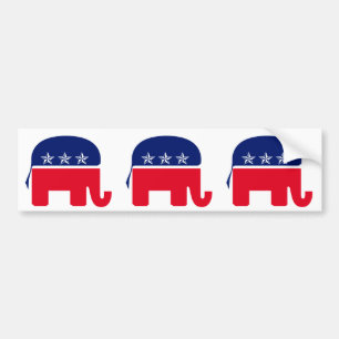 Adesivo Para Carro Elefante republicano