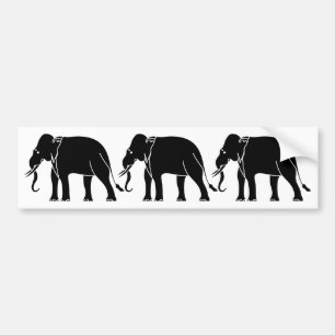 Adesivo Para Carro Elefante Siamês