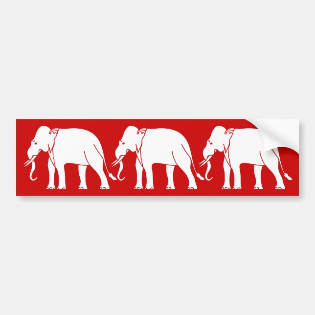 Adesivo Para Carro Elefante Siamês (Frente)