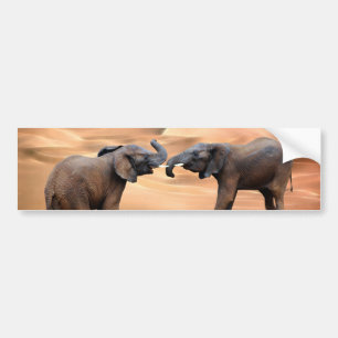 Adesivo Para Carro Elefantes no deserto