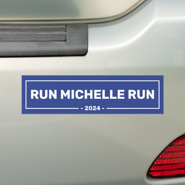 Adesivo Para Carro Eleição de Michelle Obama 2024 (No carro)