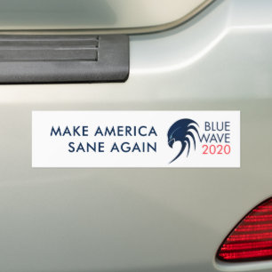 Adesivo Para Carro Eleição do Presidente Democrata da Onda Azul Per