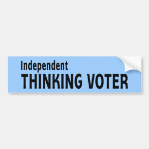 Adesivo Para Carro Eleitor de pensamento independente
