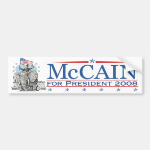 Adesivo Para Carro Eleja o elefante 2008 do GOP de McCain