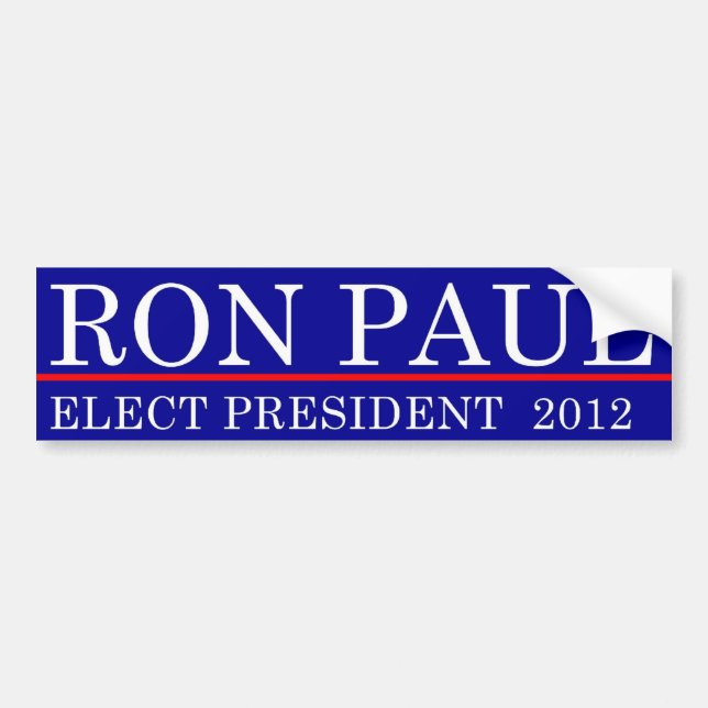 Adesivo Para Carro Eleja Ron Paul 2012 (Frente)