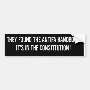 Adesivo Para Carro Eles encontraram o manual da Antifa Está na Const