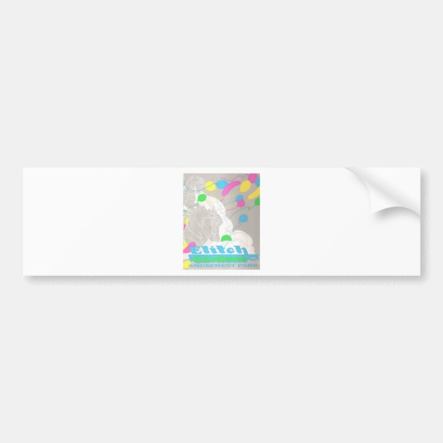 Adesivo Para Carro Elitch jardina parque de diversões (Frente)