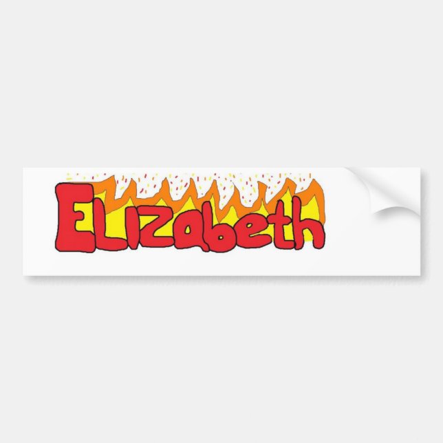 Adesivo Para Carro Elizabeth 3 (Frente)