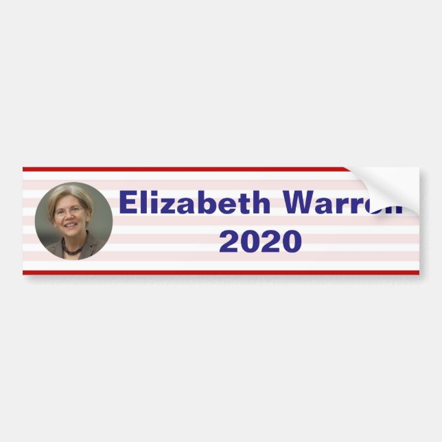 Adesivo Para Carro Elizabeth Warren - 2020 (Frente)
