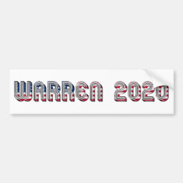 Adesivo Para Carro Elizabeth Warren Candidata à Presidência 2020