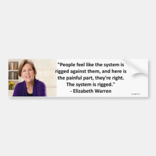 Adesivo Para Carro Elizabeth Warren - o sistema é equipado