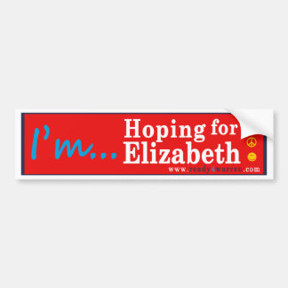 Adesivo Para Carro Elizabeth Warren para o autocolante no vidro