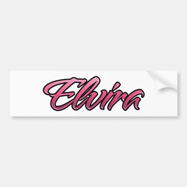 Adesivo Para Carro Elvira - Aufkleber Sticker rosa desvanecido (Frente)