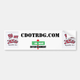 Adesivo Para Carro em minha zona, autocolante no vidro traseiro