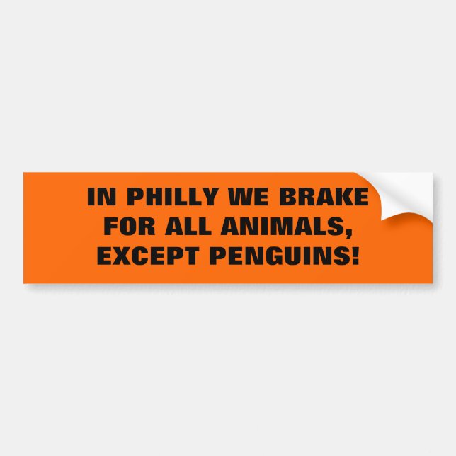 ADESIVO PARA CARRO EM PHILLY NÓS TRAVAMOS PARA TODOS OS ANIMAIS (Frente)